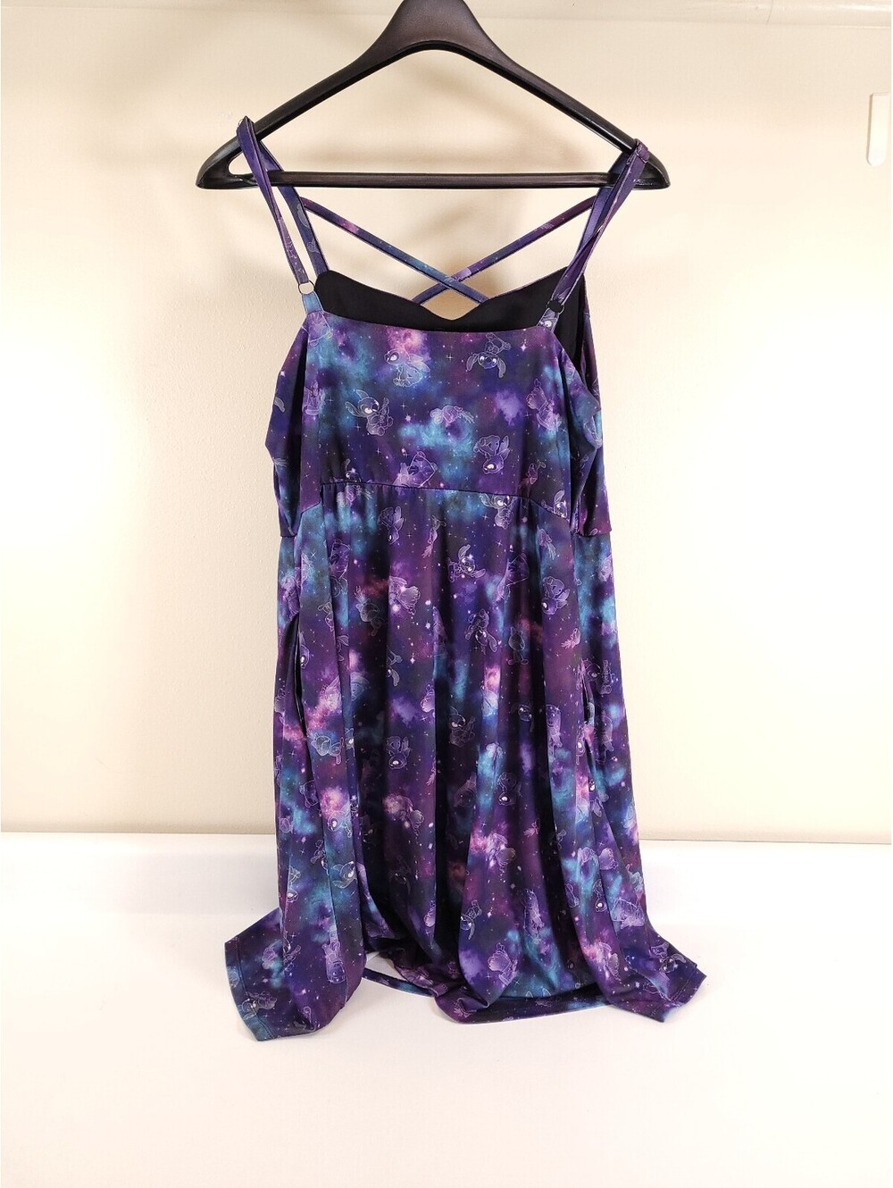 Disney Lilo and stitch dress womens 1 space theme purple dress